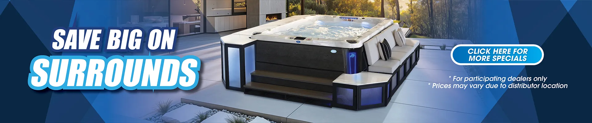 Calspas hot tub being used in a family setting - Salmon