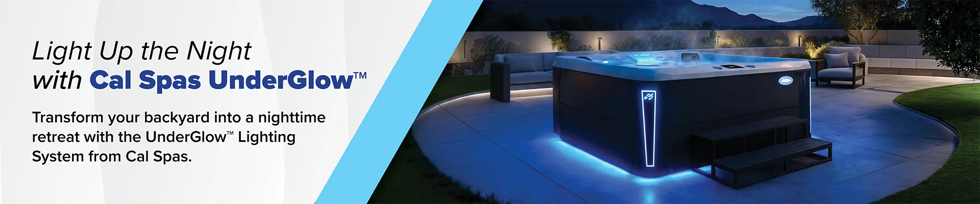 Calspas hot tub being used in a family setting - Salmon